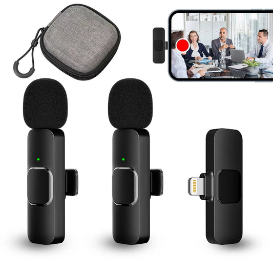 Wireless Microphone for IOS and Type-C Phone for Recording